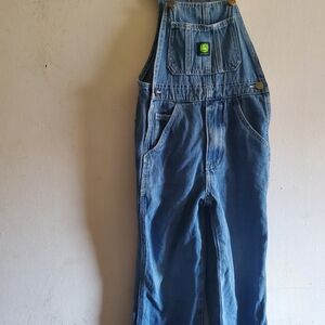 John Deere Kids Blue Overalla Size 5.